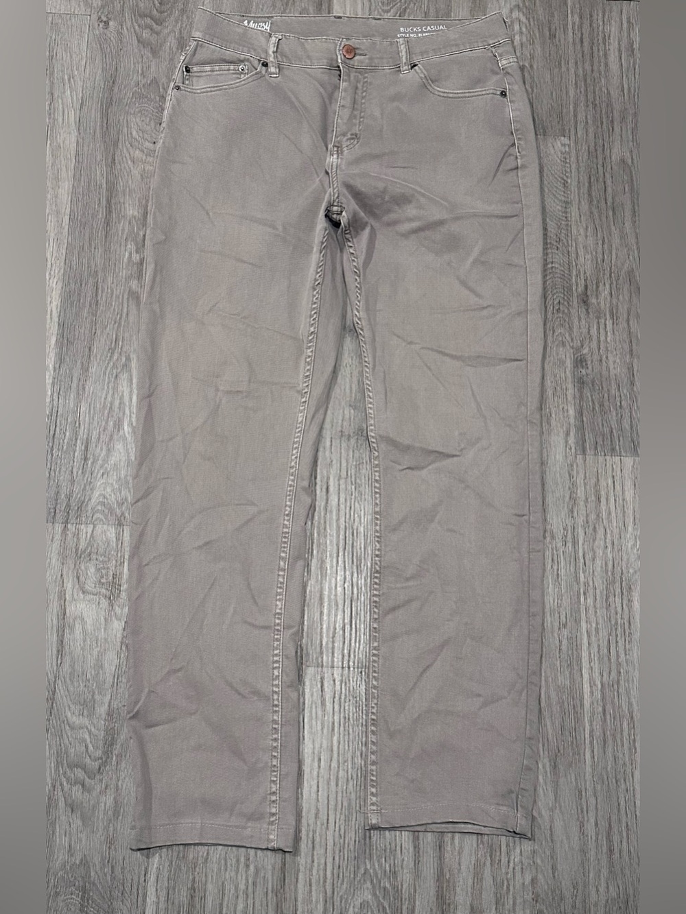 Mugsy Bucks Casual Gray Stretch Jeans Size 35x34 Stone Gray Pants